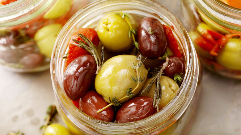 olives in a jar