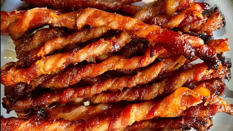 Twists of candied bacon