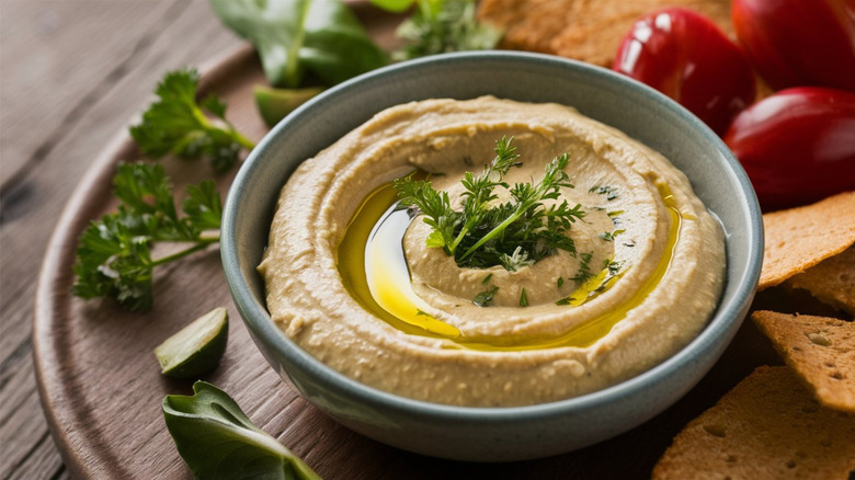 bowl of hummus