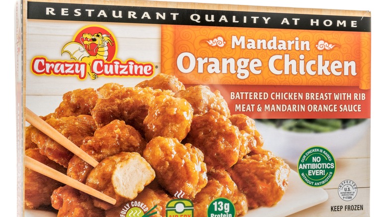 Box of mandarin orange chicken