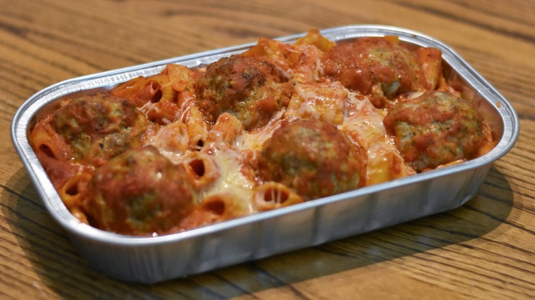 Costco meatballs with pasta