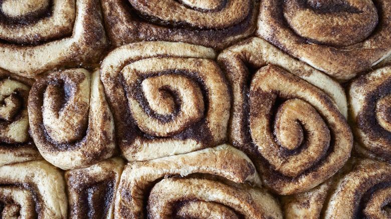 freshly baked cinnamon buns