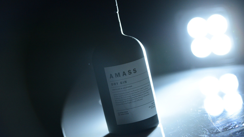 bottle of Amass dry gin