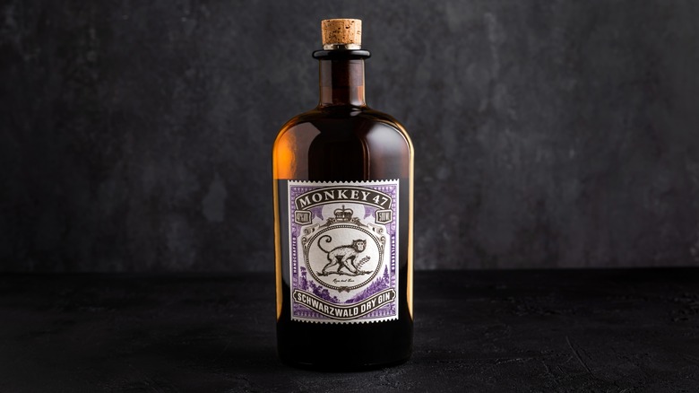 bottle of Monkey 47 gin