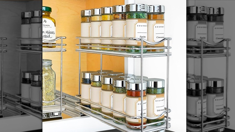 LYNK PROFESSIONAL® Pull Out Spice Rack Organizer
