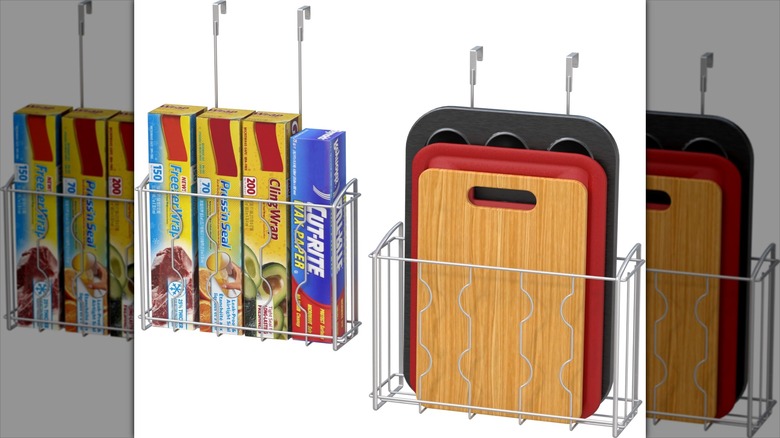 Simple Houseware Over the Cabinet Door Organizer Holder