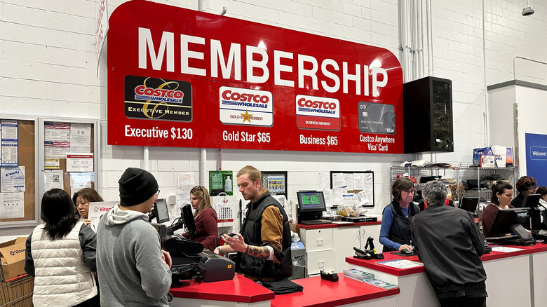 Customer service counter at a Costco