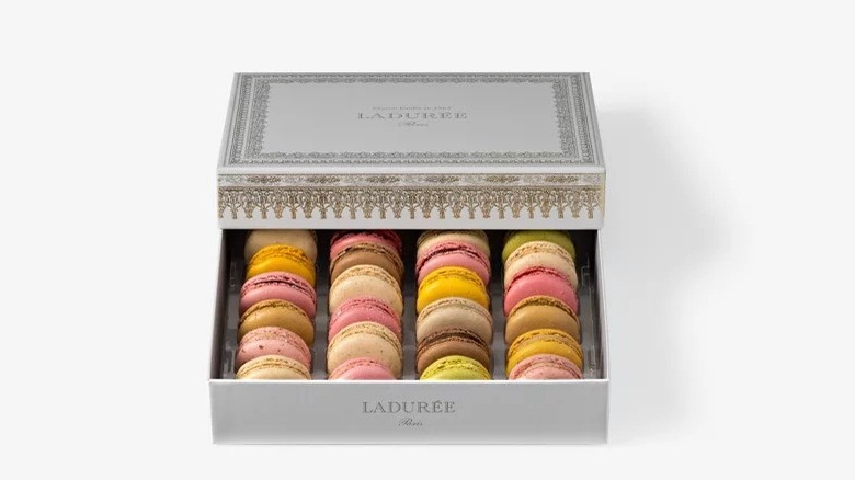 Box of Ladurée macarons