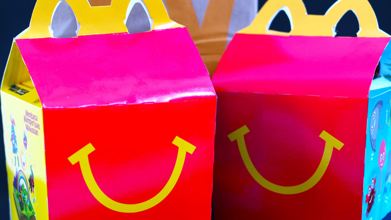 Two McDonald's Happy Meal boxes