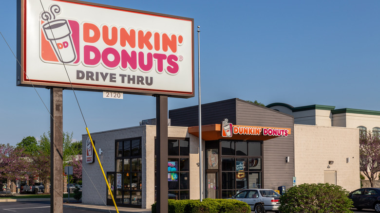 exterior of a Dunkin' Donuts