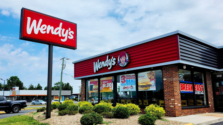 Exterior of a Wendy's