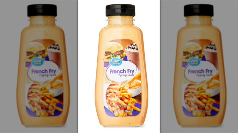 Bottle of Great Value french fry dipping sauce