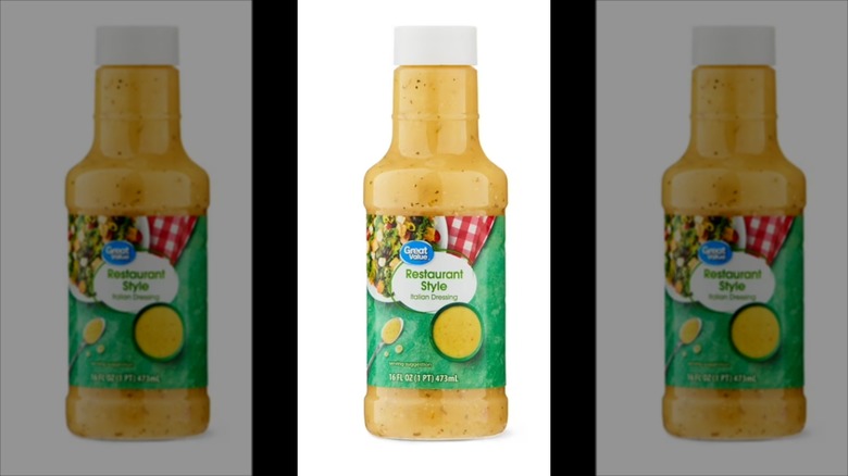 Bottle of restaurant style Italian dressing from Walmart