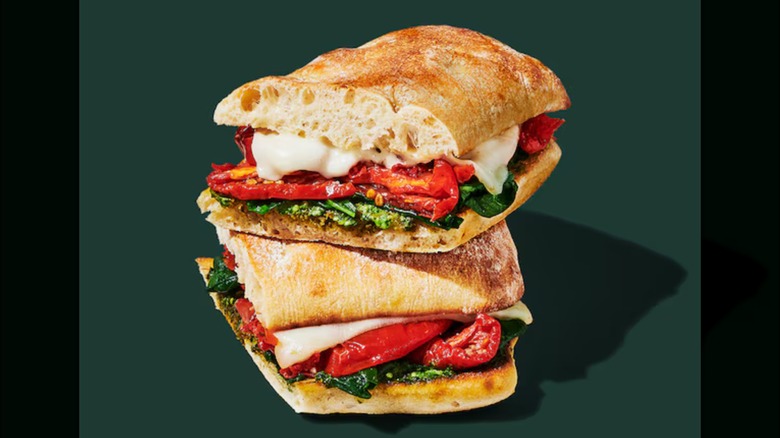 tomato and mozzarella sandwich