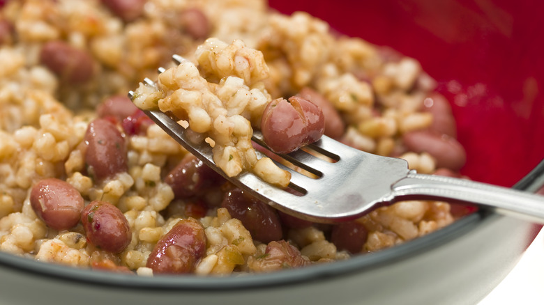 Bean and rice bowl