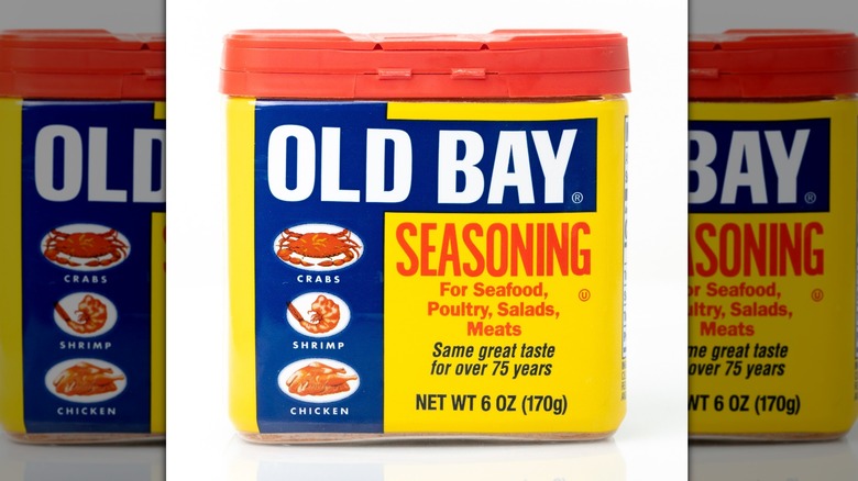 Box of Old Bay seasoning