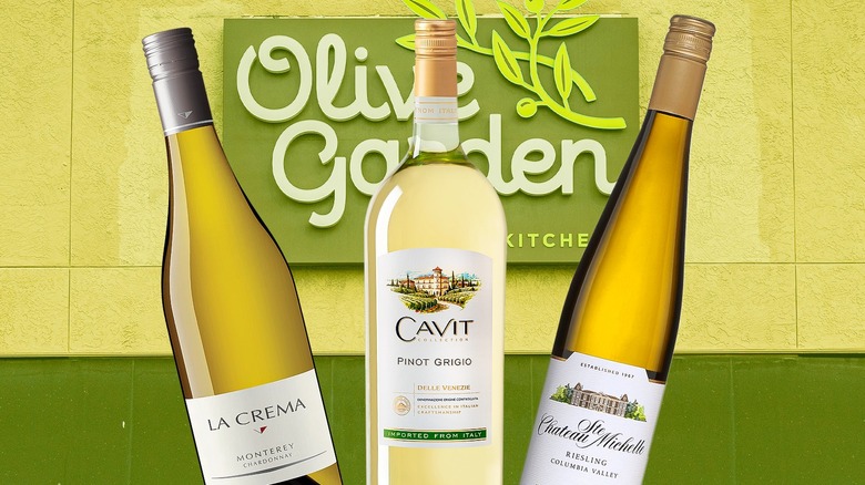 Olive Garden wine bottles