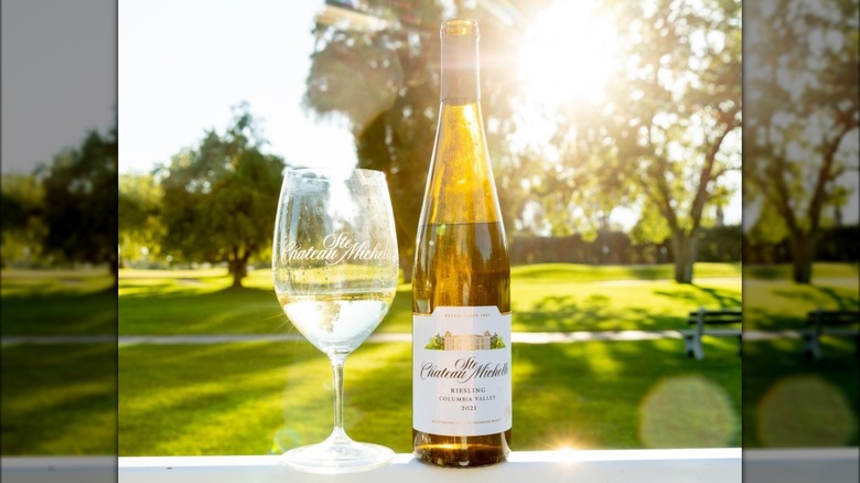 Chateau Ste. Michelle riesling wine