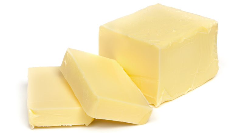 Slices of butter