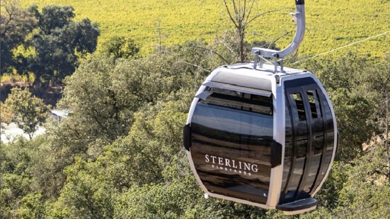 Aerial gondola at Sterling Vineyards