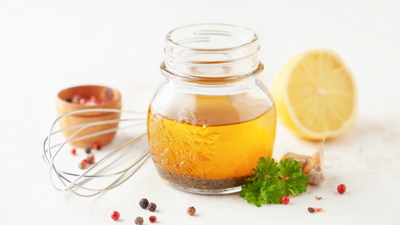 Italian dressing in small jar