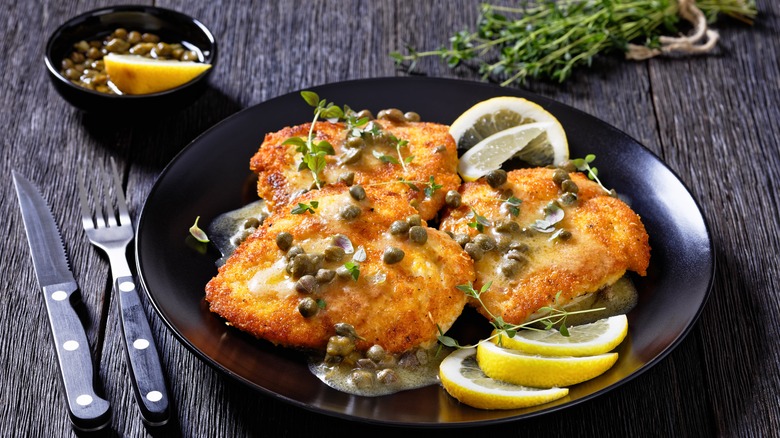 Chicken piccata and capers
