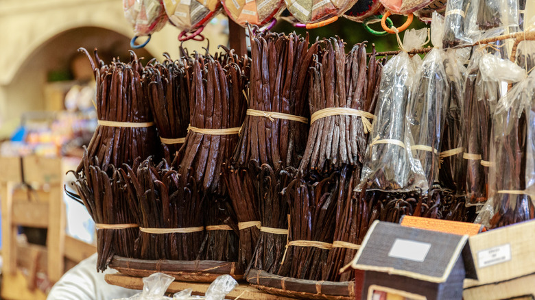 vanilla beans in Madagascar market