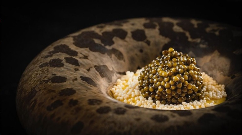 Caviar dish at Addison