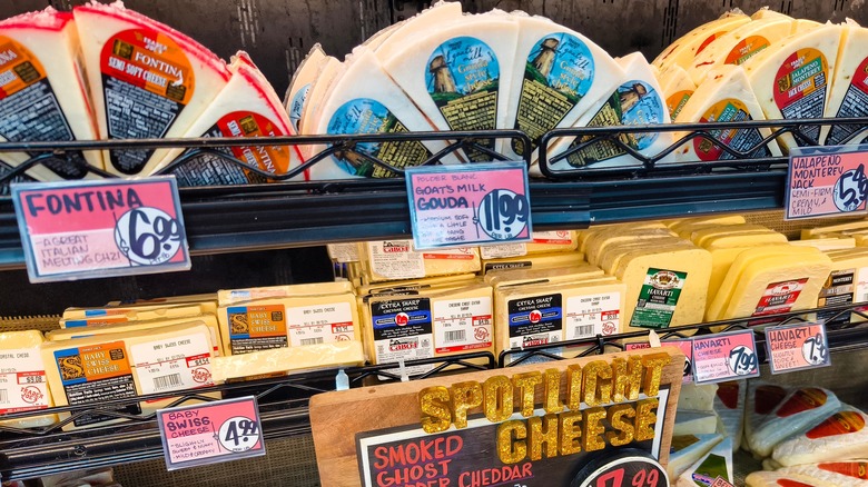 Cheese section at Trader Joe's