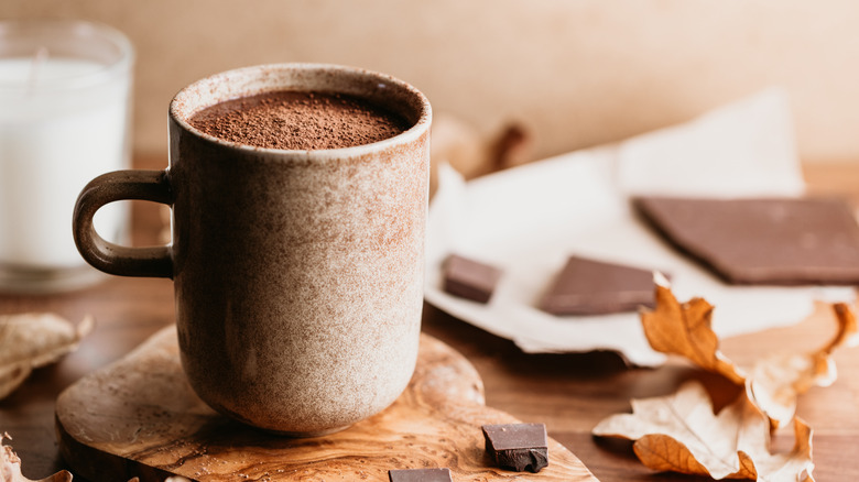 Mug of hot chocolate