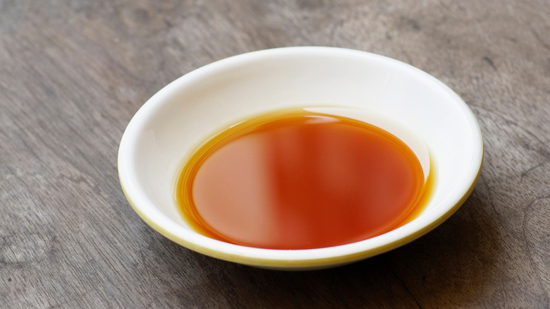 Traditional fish sauce in a dish