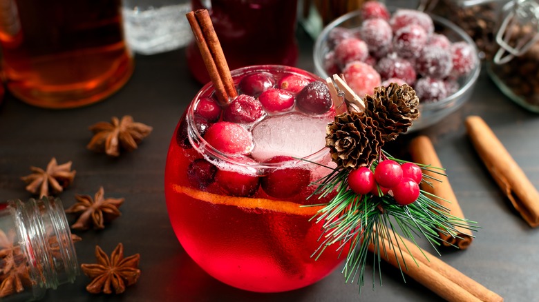 Bourbon cranberry cocktail