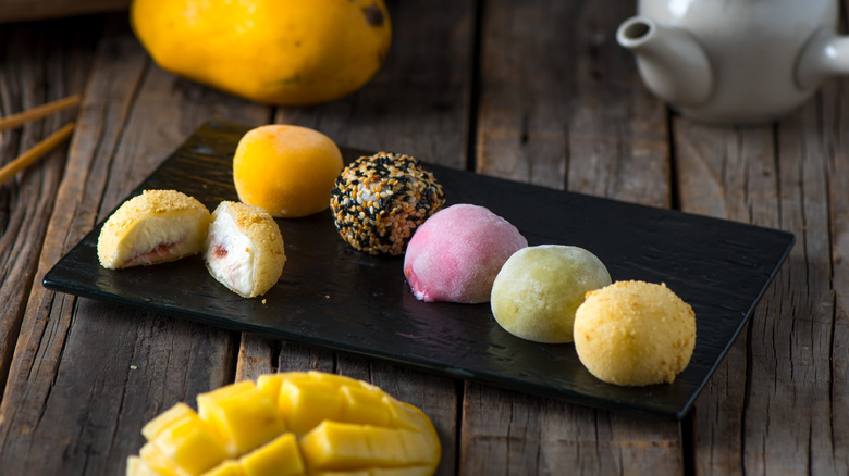 a variety of mochi ice cream