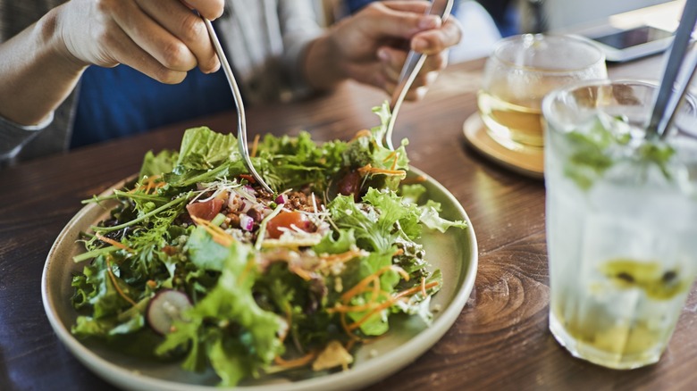 Fresh greens salad