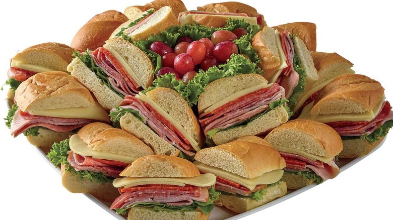 Italian sub sandwich tray