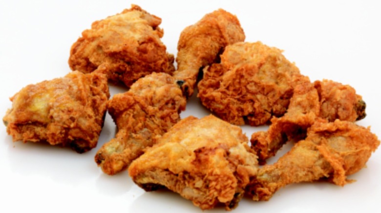 pieces of fried chicken