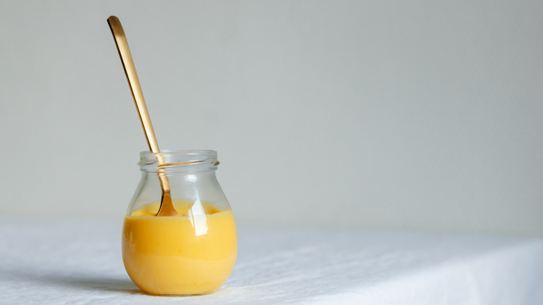 Lemon curd jar