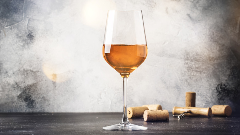  orange wine with corks