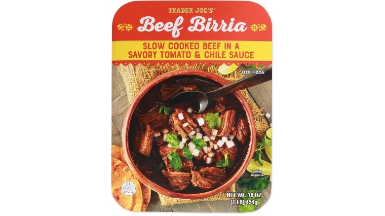 Trader Joe's beef birria package