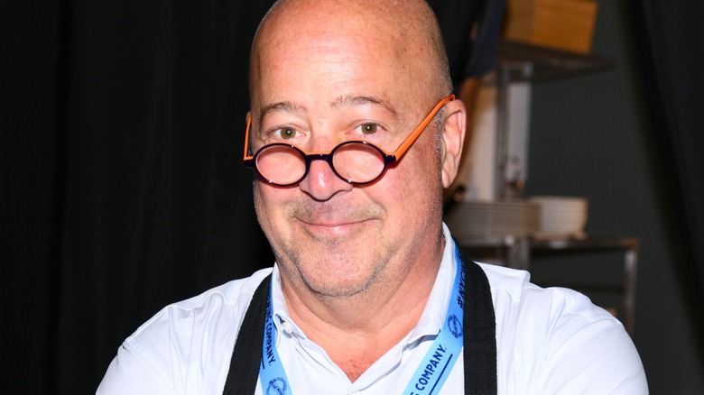 Andrew Zimmern smiling
