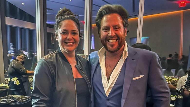 Antonia Lofaso with Scott Conant