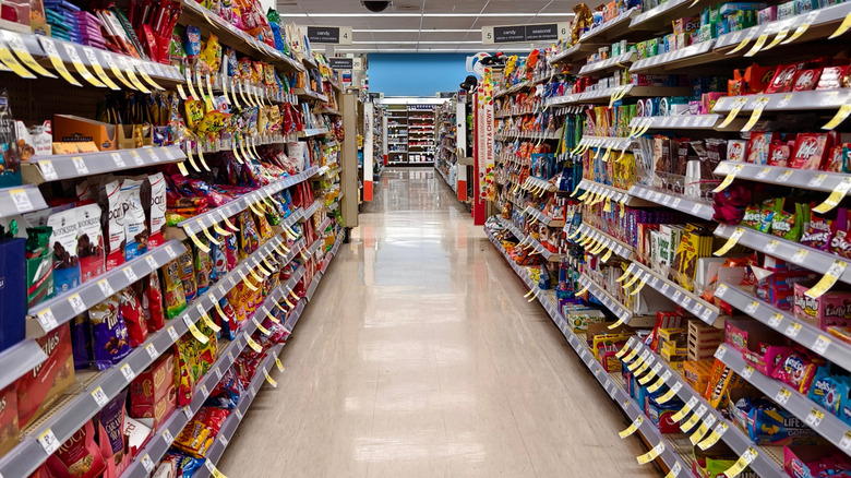 Candy isle at Walgreens store