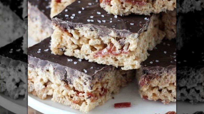 bacon and chocolate rice krispies treats