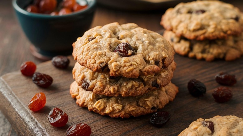 Oatmeal raisin cookies