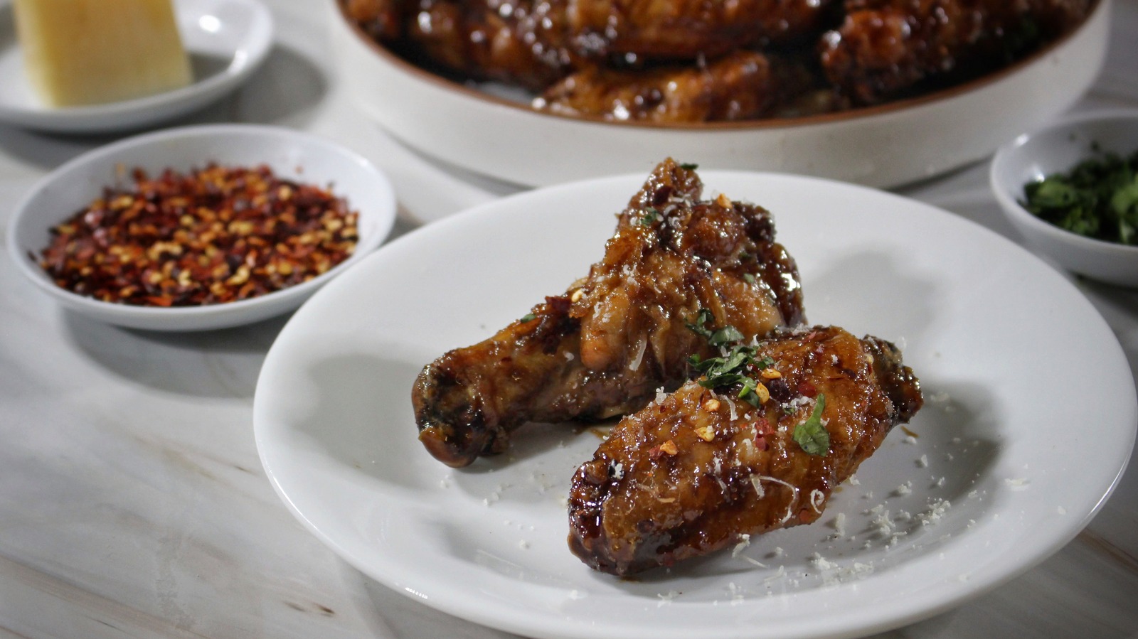 Balsamic Glazed Fried Chicken Wings Recipe
