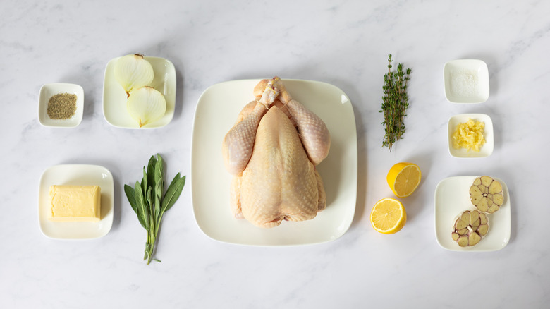 ingredients for roasted chicken  