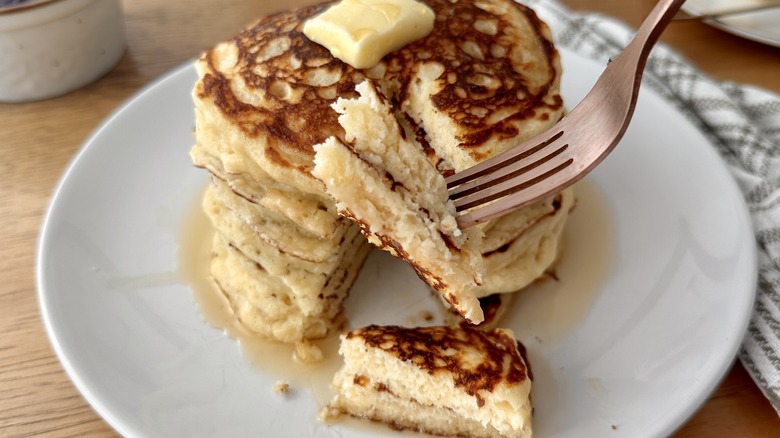 pancake with wedge cut out