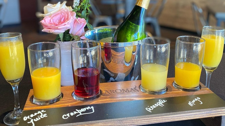 Juice display from Aroma's