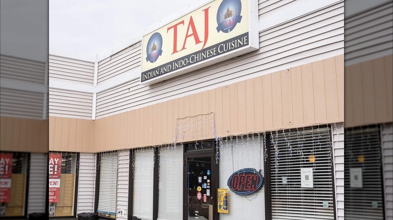 Exterior of Taj Indian Cuisine