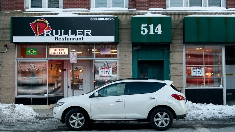 Exterior of Pruller Restaurant